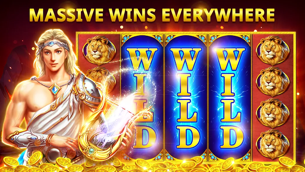 Slots Myth - Slot Machines — Безлимитные монеты и бонусы, скачать мод APK — скриншот 3 Slots Myth - Slot Machines — Безлимитные монеты и бонусы, скачать мод APK — скриншот 3