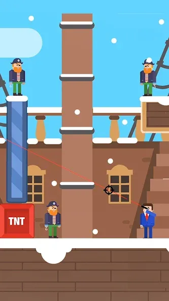 Скачать мод Mr Bullet - Spy Puzzles — Безлимитные монеты и патроны — скриншот 4
