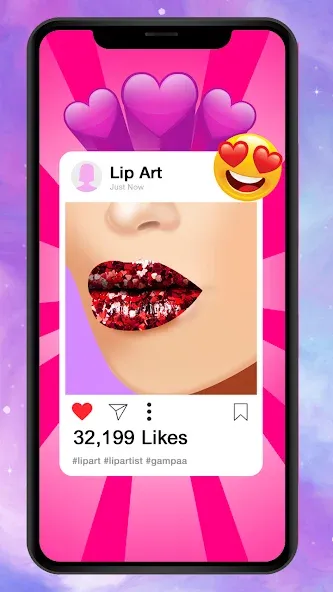 Скачать Lip Art Makeup Beauty Game последней версии — Безлимитные деньги и все скины — скриншот 2 Скачать Lip Art Makeup Beauty Game последней версии — Безлимитные деньги и все скины — скриншот 2