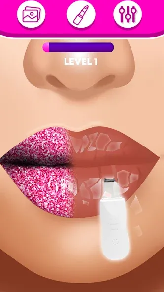 Скачать Lip Art Makeup Beauty Game последней версии — Безлимитные деньги и все скины — скриншот 5 Скачать Lip Art Makeup Beauty Game последней версии — Безлимитные деньги и все скины — скриншот 5