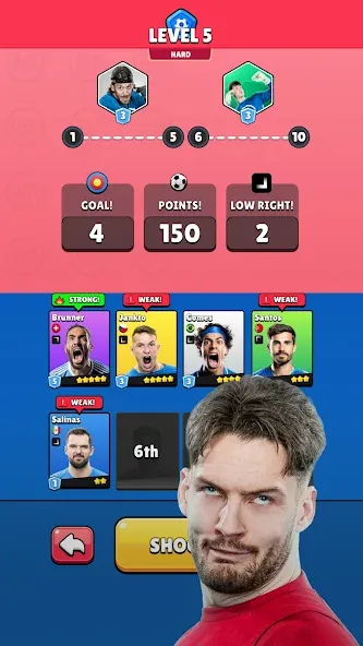 Live Penalty бесплатно на Андроид — мод: Реалистичные пенальти без ограничений — скриншот 3