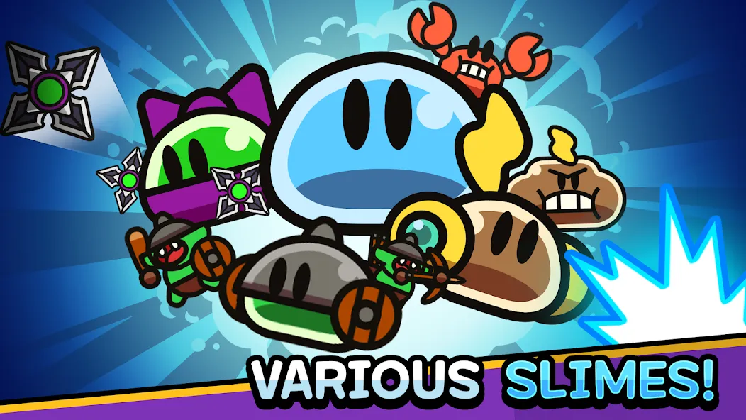 Slime Quest бесплатно на Андроид — мод: Безлимитные монеты и разблокированы уровни — скриншот 2