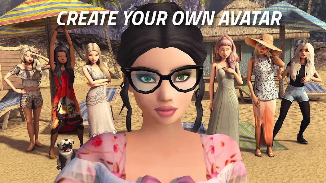 Avakin Life - 3D Virtual World бесплатно на Андроид — мод: Безлимитные монеты и премиум-объекты — скриншот 1