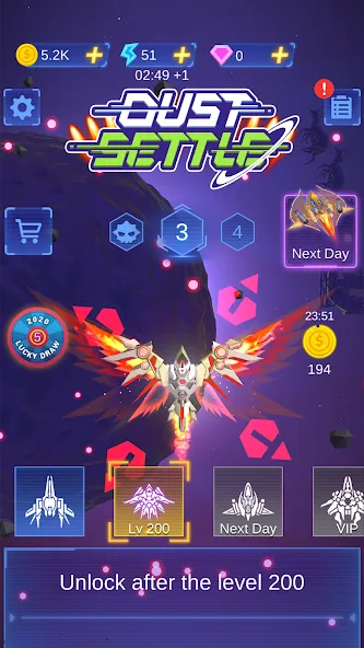 Dust Settle 3D - Galaxy Attack (Мод: Безлимитные деньги и оружие) — скачать на Андроид — скриншот 1 Dust Settle 3D - Galaxy Attack (Мод: Безлимитные деньги и оружие) — скачать на Андроид — скриншот 1