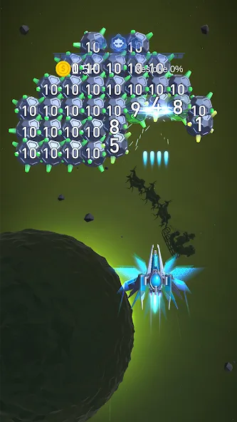 Dust Settle 3D - Galaxy Attack (Мод: Безлимитные деньги и оружие) — скачать на Андроид — скриншот 2 Dust Settle 3D - Galaxy Attack (Мод: Безлимитные деньги и оружие) — скачать на Андроид — скриншот 2