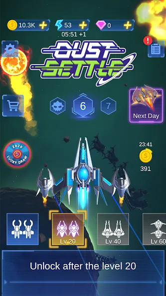 Dust Settle 3D - Galaxy Attack (Мод: Безлимитные деньги и оружие) — скачать на Андроид — скриншот 5 Dust Settle 3D - Galaxy Attack (Мод: Безлимитные деньги и оружие) — скачать на Андроид — скриншот 5