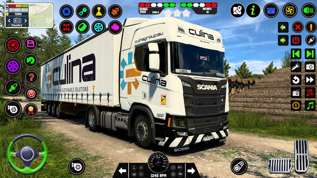 City Truck Simulator 2023 мод на Андроид: Безлимитные деньги и топливо — скриншот 1 City Truck Simulator 2023 мод на Андроид: Безлимитные деньги и топливо — скриншот 1