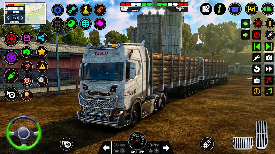 City Truck Simulator 2023 мод на Андроид: Безлимитные деньги и топливо — скриншот 2 City Truck Simulator 2023 мод на Андроид: Безлимитные деньги и топливо — скриншот 2