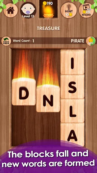 Falling Word Games - Addictive — последняя версия с модом (Открыты все уровни и подсказки) — скриншот 2 Falling Word Games - Addictive — последняя версия с модом (Открыты все уровни и подсказки) — скриншот 2