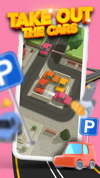 Parking Jam 3D бесплатно на Андроид — мод: Без рекламы и все машины открыты — скриншот 1