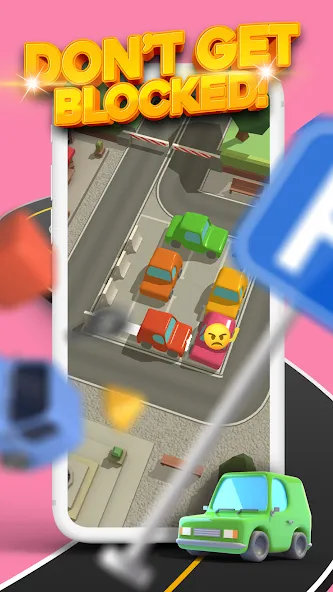Parking Jam 3D бесплатно на Андроид — мод: Без рекламы и все машины открыты — скриншот 2