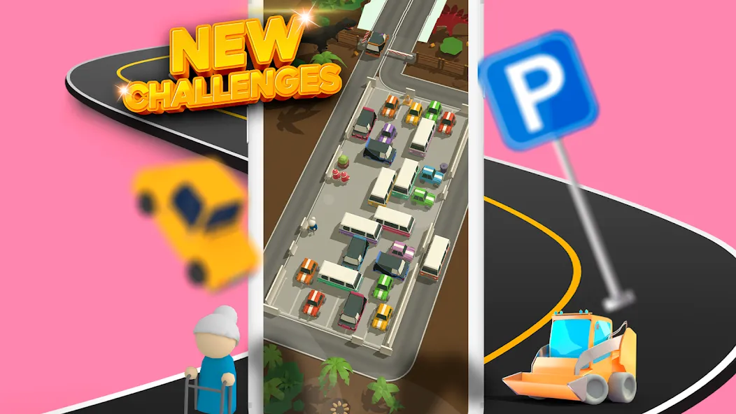 Parking Jam 3D бесплатно на Андроид — мод: Без рекламы и все машины открыты — скриншот 4