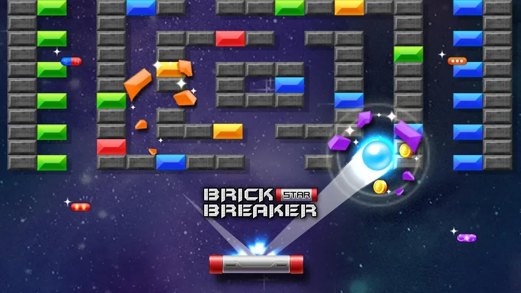 Скачать Brick Breaker Star: Space King Mod APK — Без рекламы и бесконечные жизни — скриншот 3 Скачать Brick Breaker Star: Space King Mod APK — Без рекламы и бесконечные жизни — скриншот 3