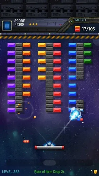 Скачать Brick Breaker Star: Space King Mod APK — Без рекламы и бесконечные жизни — скриншот 4 Скачать Brick Breaker Star: Space King Mod APK — Без рекламы и бесконечные жизни — скриншот 4