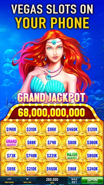 Скачать Slots Cash:Vegas Slot Machines Mod APK — Безлимитные монеты и джекпоты — скриншот 1