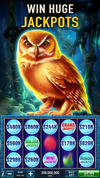 Скачать Slots Cash:Vegas Slot Machines Mod APK — Безлимитные монеты и джекпоты — скриншот 2