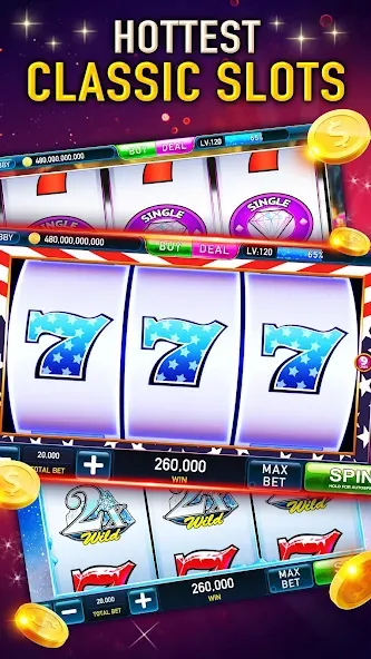 Скачать Slots Cash:Vegas Slot Machines Mod APK — Безлимитные монеты и джекпоты — скриншот 4