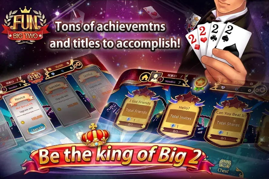 Скачать взлом Fun Big 2 Taiwan: Card Craze — Безлимитные монеты и бонусы — скриншот 5 Скачать взлом Fun Big 2 Taiwan: Card Craze — Безлимитные монеты и бонусы — скриншот 5