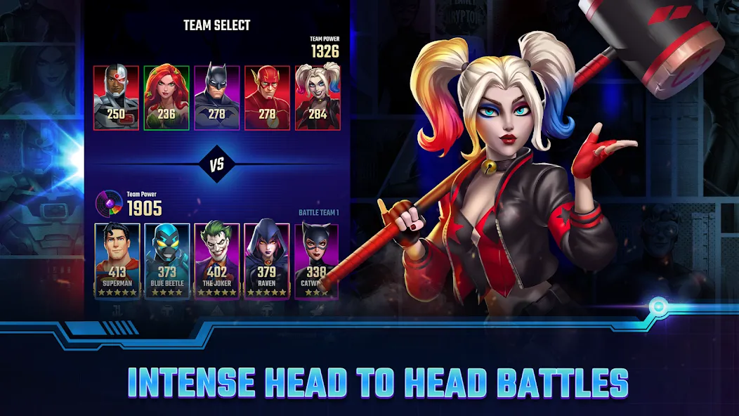 Мод DC Heroes & Villains: Match 3 — Безлимитные деньги и энергия, скачать APK — скриншот 2