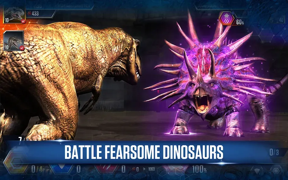 Скачать Jurassic World™: The Game Mod APK — Безлимитные деньги и динозавры — скриншот 1