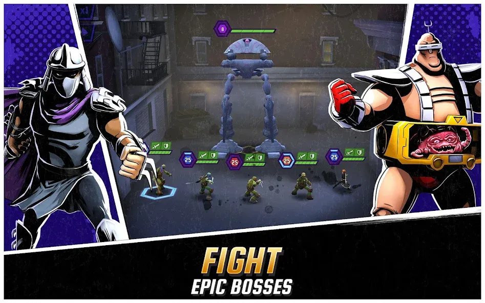 Скачать Ninja Turtles: Legends Mod APK — Безлимитные деньги и усиленные герои — скриншот 2