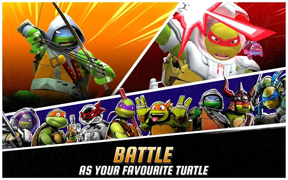 Скачать Ninja Turtles: Legends Mod APK — Безлимитные деньги и усиленные герои — скриншот 5