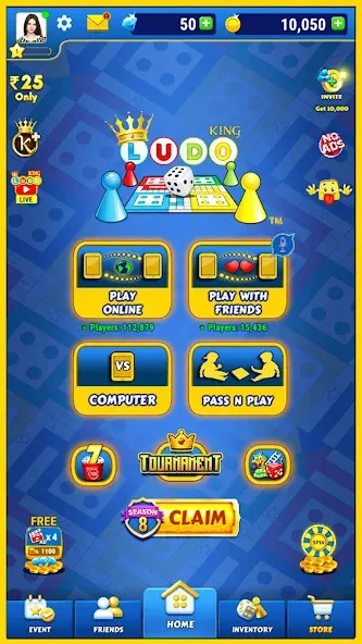 Скачать взлом Ludo King™ — Без рекламы и всё открыто — скриншот 5 Скачать взлом Ludo King™ — Без рекламы и всё открыто — скриншот 5