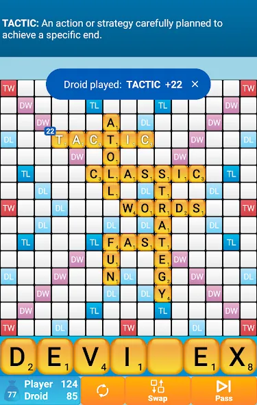 Скачать Classic Words Solo — Подсказки и безлимитные ходы — скриншот 1 Скачать Classic Words Solo — Подсказки и безлимитные ходы — скриншот 1
