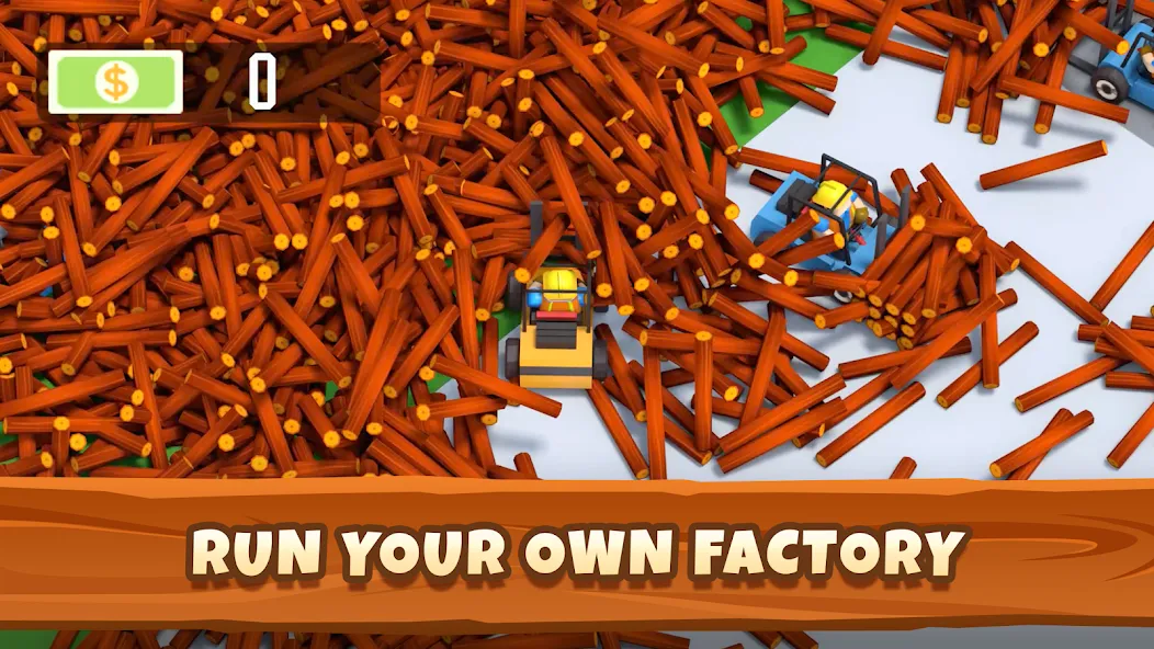 Мод Idle Lumber - Bedrijfs Magnate — Безлимитные деньги и ресурсы, скачать APK — скриншот 1 Мод Idle Lumber - Bedrijfs Magnate — Безлимитные деньги и ресурсы, скачать APK — скриншот 1