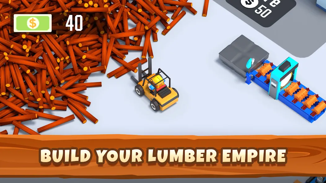 Мод Idle Lumber - Bedrijfs Magnate — Безлимитные деньги и ресурсы, скачать APK — скриншот 3 Мод Idle Lumber - Bedrijfs Magnate — Безлимитные деньги и ресурсы, скачать APK — скриншот 3
