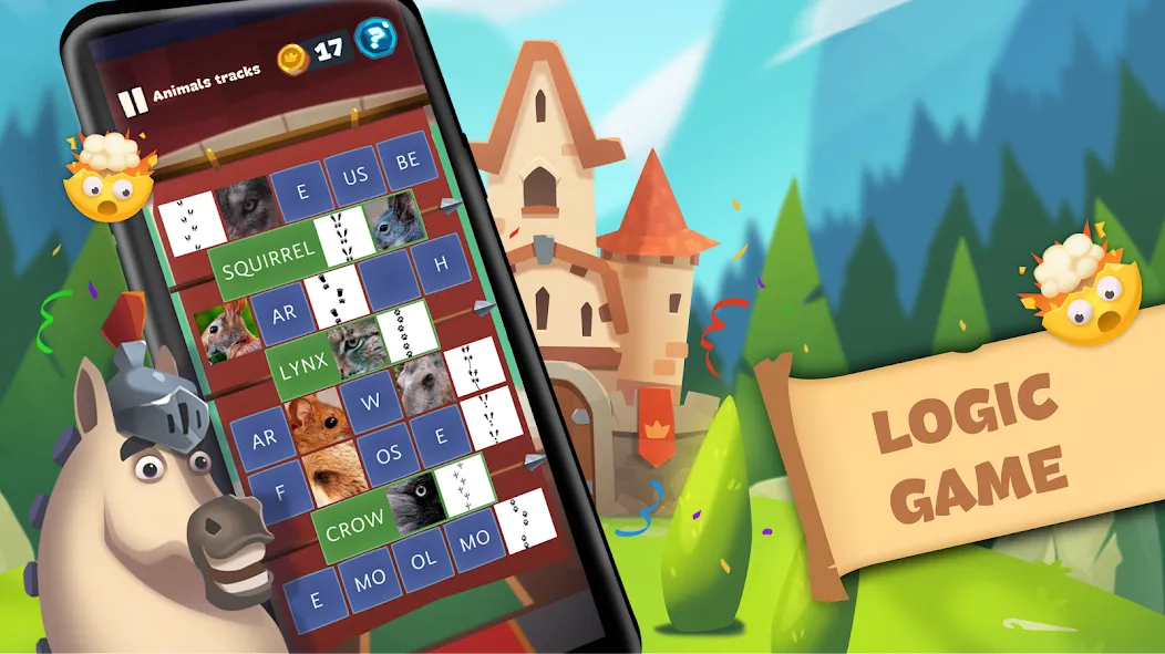 Word Logic - Brain Game Puzzle — взломанная версия, Без рекламы и все уровни открыты — скриншот 1