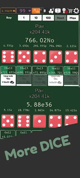 Скачать Idle Dice 2 последней версии — Безлимитные монеты и ускоренная прокачка — скриншот 4