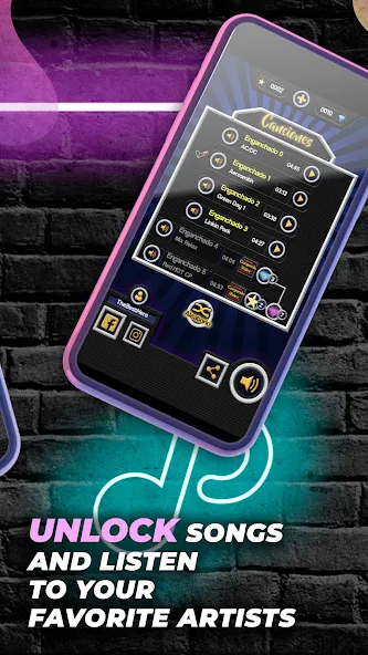 Скачать взлом Guitar Hero Game: EDM Music — Безлимитные деньги и все песни открыты — скриншот 2