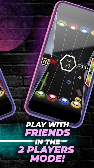 Скачать взлом Guitar Hero Game: EDM Music — Безлимитные деньги и все песни открыты — скриншот 4