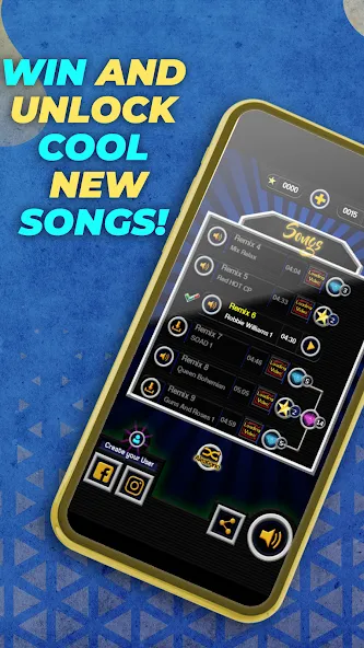Скачать Guitar Hero Mobile: Music Game бесплатно — Безлимитные деньги и открыты все песни — скриншот 2