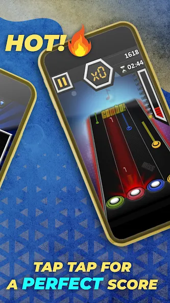 Скачать Guitar Hero Mobile: Music Game бесплатно — Безлимитные деньги и открыты все песни — скриншот 3