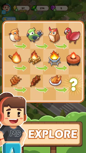 Campsite Craze: Puzzle Merge взлом APK — Безлимитные ресурсы и быстрый прогресс — скриншот 3