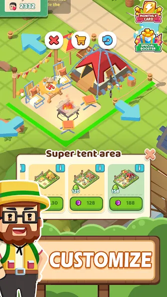 Campsite Craze: Puzzle Merge взлом APK — Безлимитные ресурсы и быстрый прогресс — скриншот 5