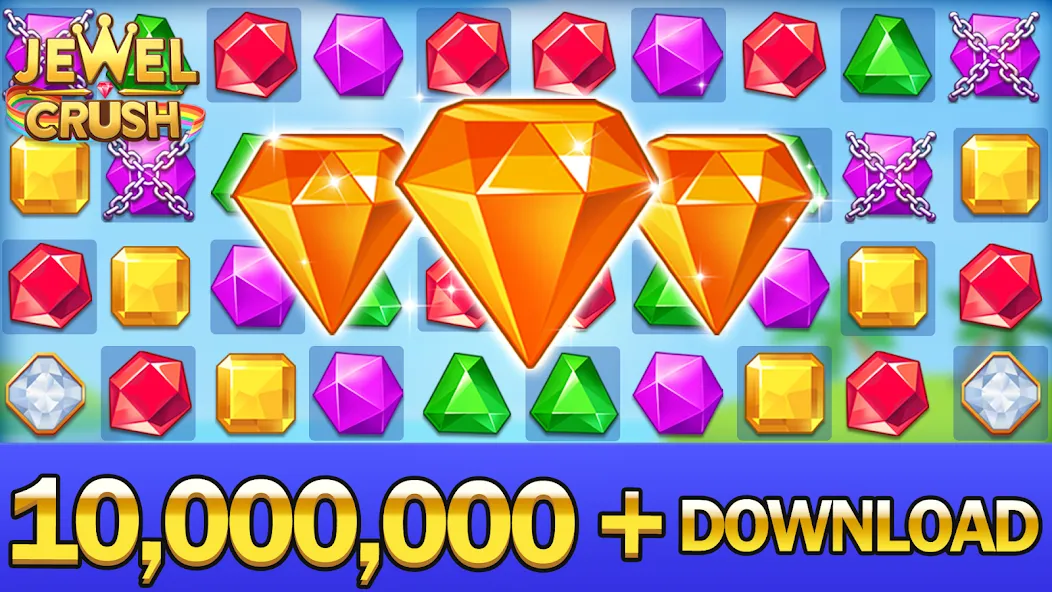 Jewel Crush™ - Match 3 Legend бесплатно на Андроид — мод: Безлимитные жизни и бустеры — скриншот 5