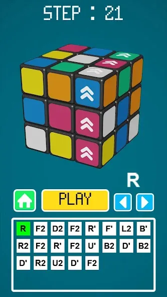Magic Cube Solver взломанный APK — Подсказки доступны без ограничений — скриншот 3 Magic Cube Solver взломанный APK — Подсказки доступны без ограничений — скриншот 3