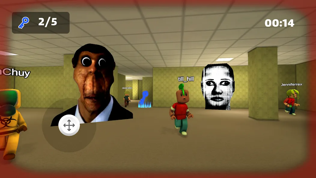 Nextbots: Obunga Chase Rooms взлом APK — Безлимитные жизни и открыты все комнаты — скриншот 3