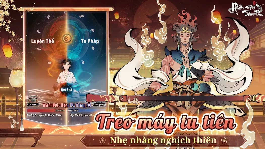 Nhất Niệm Tiêu Dao - Gzone (Мод: Безлимитная энергия и быстрый прогресс) — скачать на Андроид — скриншот 3