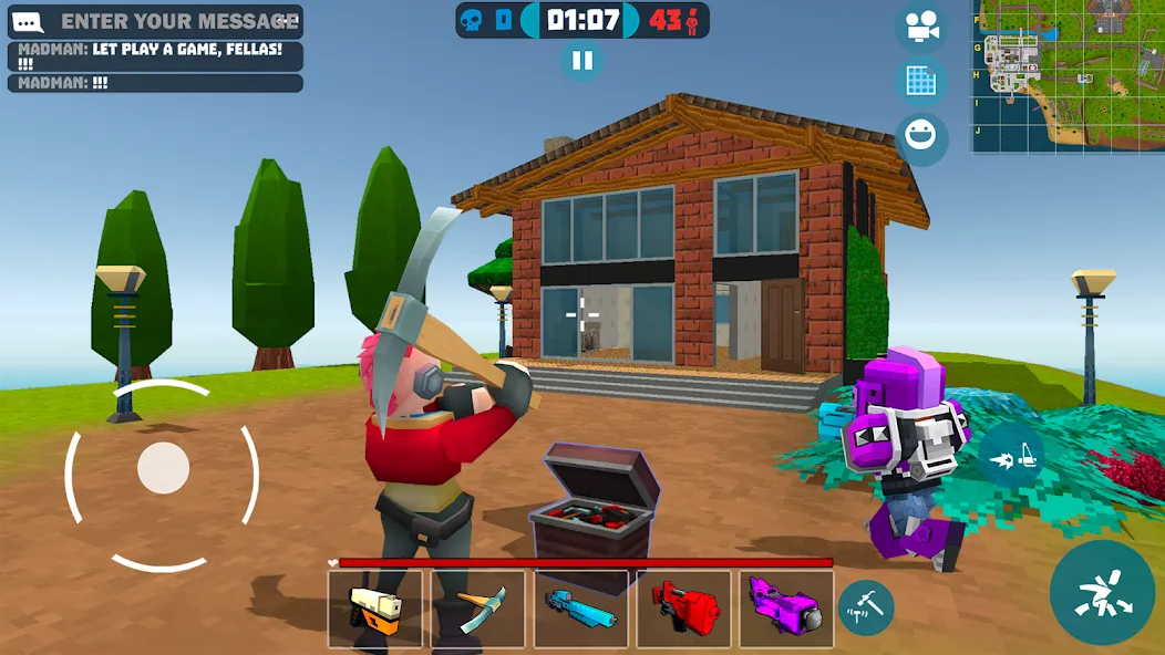 Mad GunS online shooting games — скачать мод: Безлимитные деньги и оружие — скриншот 1 Mad GunS online shooting games — скачать мод: Безлимитные деньги и оружие — скриншот 1