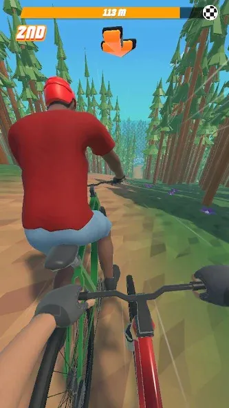 Bike Hill 3D мод на Андроид: Безлимитные деньги и все трассы открыты — скриншот 1