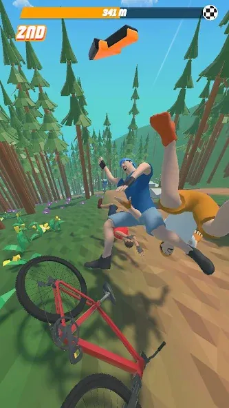 Bike Hill 3D мод на Андроид: Безлимитные деньги и все трассы открыты — скриншот 3