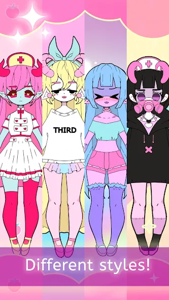 Скачать Moon's Closet dress up game последней версии — Открыты все наряды и аксессуары — скриншот 4 Скачать Moon's Closet dress up game последней версии — Открыты все наряды и аксессуары — скриншот 4