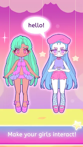 Mimistar dress up chibi doll — Безлимитные монеты и все наряды, скачать мод APK — скриншот 5