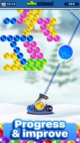 Bubble Pop Games: Shooter Cash на телефон — скачать мод: Безлимитные монеты и жизни — скриншот 2 Bubble Pop Games: Shooter Cash на телефон — скачать мод: Безлимитные монеты и жизни — скриншот 2