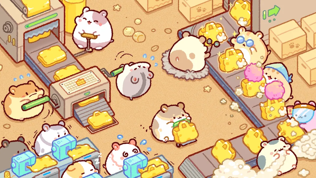 Скачать Hamster Bag Factory : Tycoon — Безлимитные деньги и ускоренное производство — скриншот 1 Скачать Hamster Bag Factory : Tycoon — Безлимитные деньги и ускоренное производство — скриншот 1