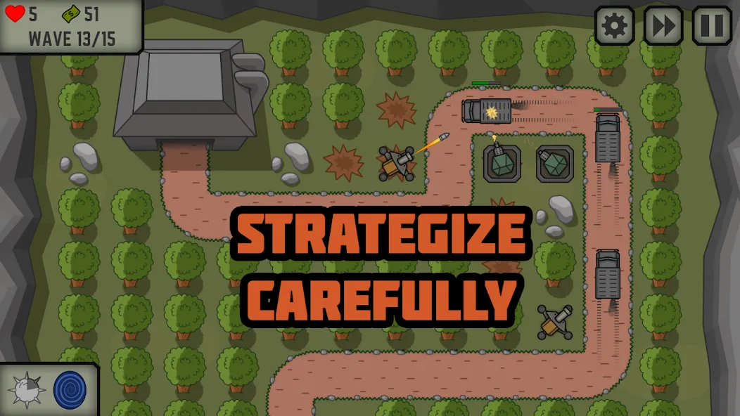 Скачать Tactical War: Tower Defense бесплатно — Безлимитные деньги и мощные войска — скриншот 1